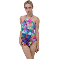 Colorful Spots                                 Go With The Flow One Piece Swimsuit by LalyLauraFLM