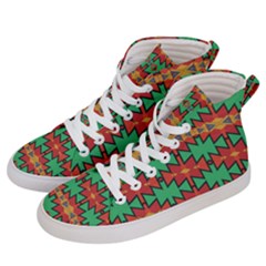 Tribal Pattern                                 Men s Hi-top Skate Sneakers by LalyLauraFLM