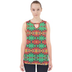 Tribal Pattern                                    Cut Out Tank Top by LalyLauraFLM