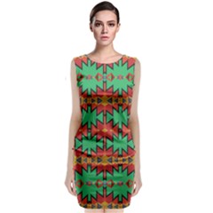 Tribal Pattern                                         Classic Sleeveless Midi Dress by LalyLauraFLM