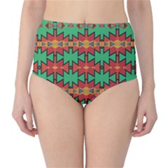 Tribal Pattern                                    High-waist Bikini Bottoms by LalyLauraFLM