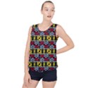 Rectangles and other shapes pattern                                    Bubble Hem Chiffon Tank Top View1