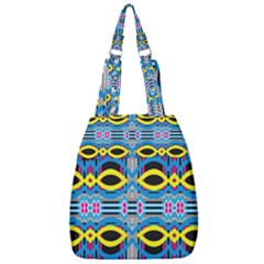 Yellow And Blue Ovals                                     Center Zip Backpack by LalyLauraFLM