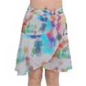 Paint splashes canvas                                         Chiffon Wrap Front Skirt View1