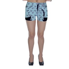 Wide Eyed Girl Skinny Shorts by snowwhitegirl