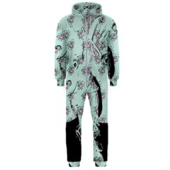 Wide Eyed Girl Hooded Jumpsuit (men)  by snowwhitegirl