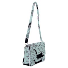 Wide Eyed Girl Shoulder Bag With Back Zipper by snowwhitegirl