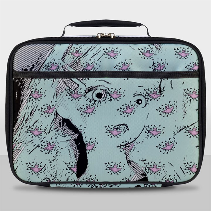 Wide Eyed Girl Full Print Lunch Bag