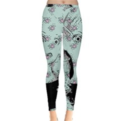 Wide Eyed Girl Inside Out Leggings by snowwhitegirl