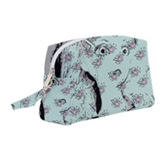 Wide Eyed Girl Wristlet Pouch Bag (medium) by snowwhitegirl