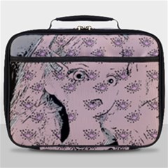 Wide Eyed Girl Pink Full Print Lunch Bag by snowwhitegirl