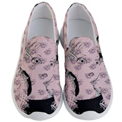 Wide Eyed Girl Pink Men s Lightweight Slip Ons by snowwhitegirl