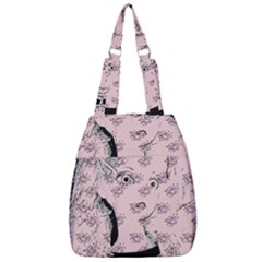 Wide Eyed Girl Pink Center Zip Backpack by snowwhitegirl