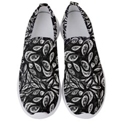 Fabric Pattern Flower Men s Slip On Sneakers by Bajindul