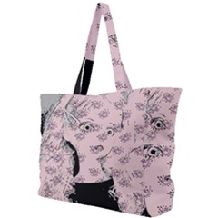 Wide Eyed Girl Pink Simple Shoulder Bag by snowwhitegirl