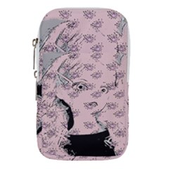 Wide Eyed Girl Pink Waist Pouch (large)