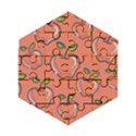 Fruit Apple Wooden Puzzle Hexagon View1