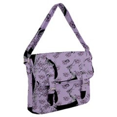 Wide Eyed Girl Lilac Buckle Messenger Bag by snowwhitegirl