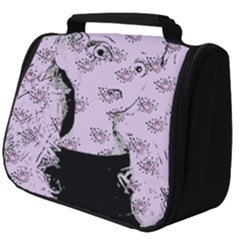 Wide Eyed Girl Lilac Full Print Travel Pouch (big) by snowwhitegirl