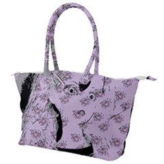 Wide Eyed Girl Lilac Canvas Shoulder Bag by snowwhitegirl