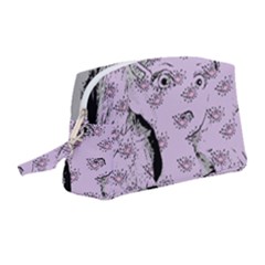 Wide Eyed Girl Lilac Wristlet Pouch Bag (medium) by snowwhitegirl