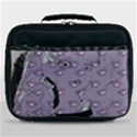 Wide Eyed Girl Grey Lilac Lunch Bag View1