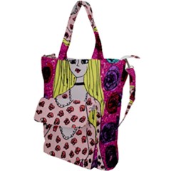 Nineties Girl Glitter Shoulder Tote Bag by snowwhitegirl