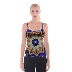 Background Mandala Star Spaghetti Strap Top by Mariart