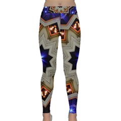 Background Mandala Star Classic Yoga Leggings by Mariart