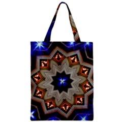 Background Mandala Star Zipper Classic Tote Bag by Mariart