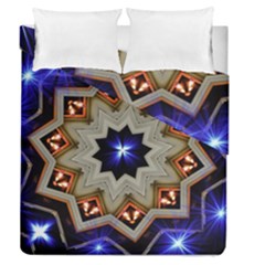 Background Mandala Star Duvet Cover Double Side (queen Size) by Mariart