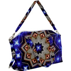 Background Mandala Star Canvas Crossbody Bag