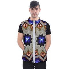 Background Mandala Star Men s Puffer Vest by Mariart