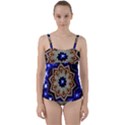 Background Mandala Star Twist Front Tankini Set View1