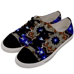 Background Mandala Star Men s Low Top Canvas Sneakers by Mariart