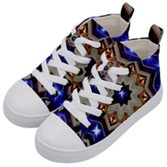 Background Mandala Star Kids  Mid-top Canvas Sneakers by Mariart