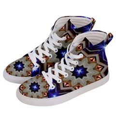 Background Mandala Star Women s Hi-top Skate Sneakers by Mariart