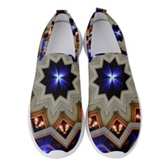 Background Mandala Star Women s Slip On Sneakers by Mariart