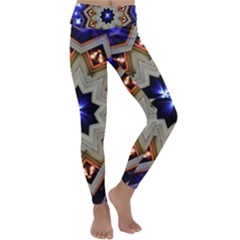 Background Mandala Star Kids  Lightweight Velour Classic Yoga Leggings by Mariart