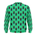 Nerdy 60s  Girl Pattern Seafoam Green Men s Sweatshirt View2