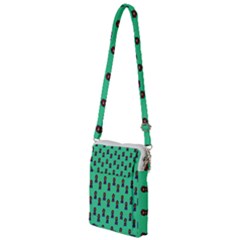 Nerdy 60s  Girl Pattern Seafoam Green Multi Function Travel Bag by snowwhitegirl