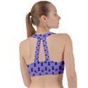 Nerdy 60s  Girl Pattern Purple Sweetheart Sports Bra View2