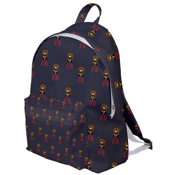 Nerdy 60s  Girl Pattern Grey The Plain Backpack