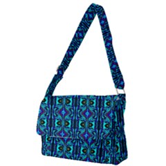 O 5 Full Print Messenger Bag by ArtworkByPatrick