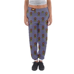 Nerdy 60s  Girl Pattern Light Grey Women s Jogger Sweatpants by snowwhitegirl