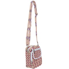 Cherries An Bats Peach Shoulder Strap Belt Bag