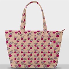 Cherries An Bats Peach Back Pocket Shoulder Bag 