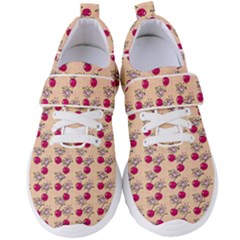 Cherries An Bats Peach Women s Velcro Strap Shoes by snowwhitegirl