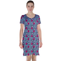 Cherries An Bats Short Sleeve Nightdress by snowwhitegirl