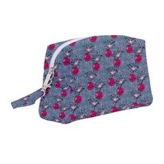 Cherries An Bats Wristlet Pouch Bag (medium)